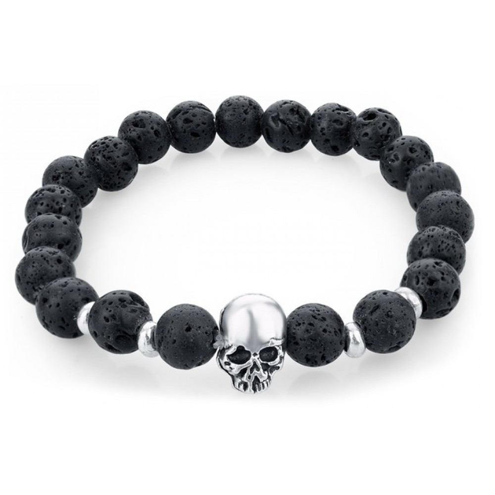 Armband Skullbowl volcano - Schwarz