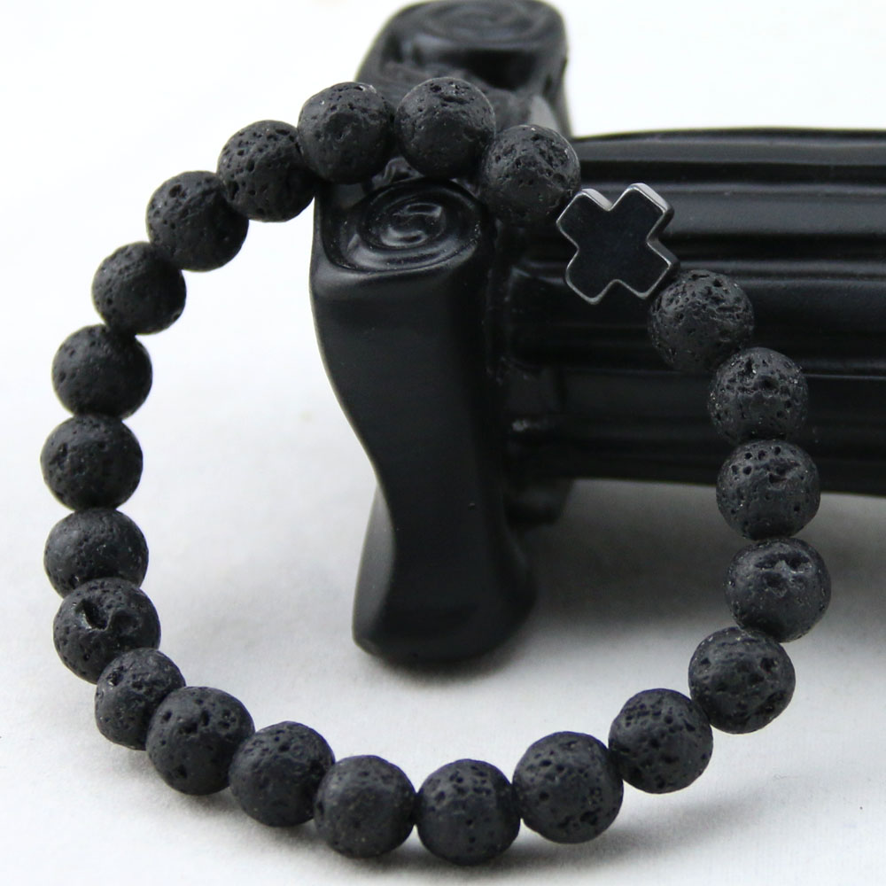 Bracelet Stonekross - Noir