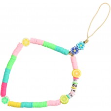 Bijou de téléphone universel / Pendentif bracelet à charms - Agrumes love perles
