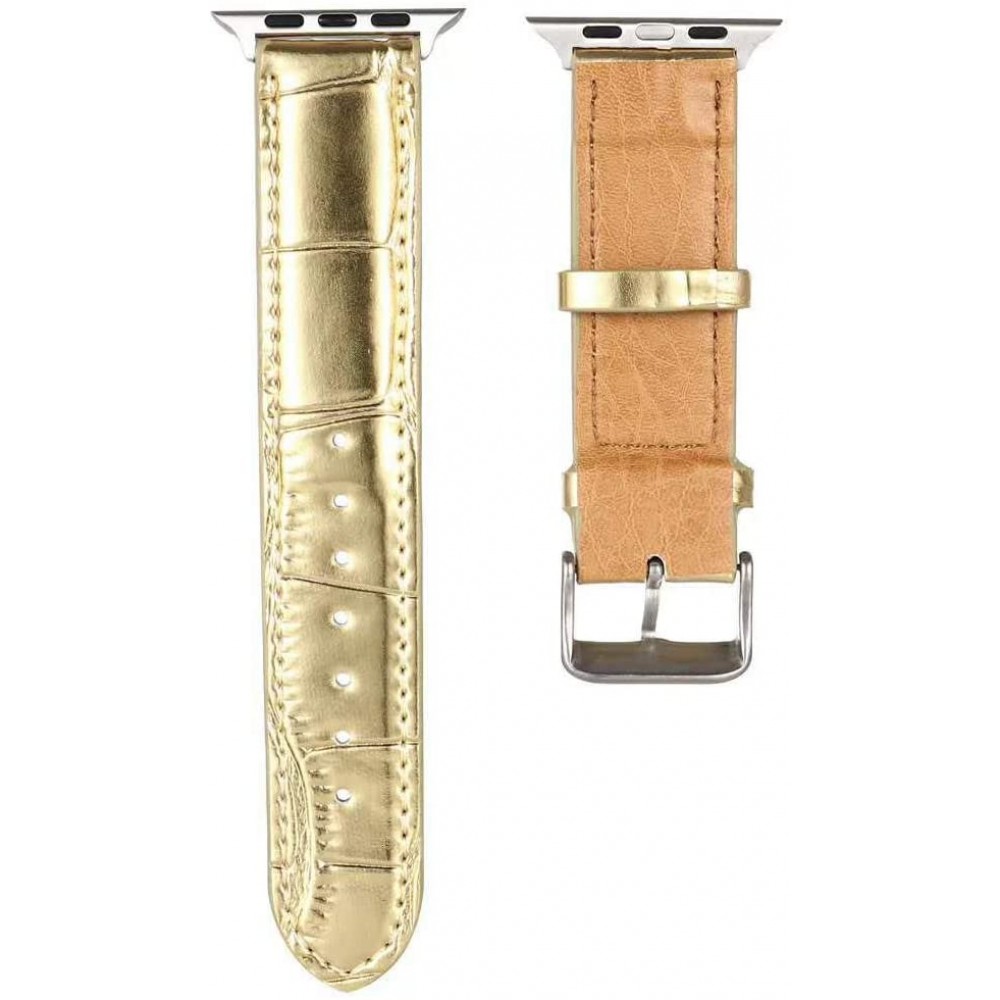 Bracelet crocodile or - Apple Watch 38mm / 40mm / 41mm