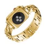 Armband Edelstahl Diamond Loop mit luxuriösen Diamanten und grossen Schleifen - Gold - Apple Watch 38 mm / 40 mm