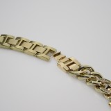 Bracelet en acier Diamond Loop avec strass luxueux à grosses boucles - Or - Apple Watch 38 mm / 40 mm