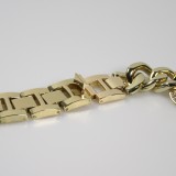 Bracelet en acier Diamond Loop avec strass luxueux à grosses boucles - Or - Apple Watch 38 mm / 40 mm
