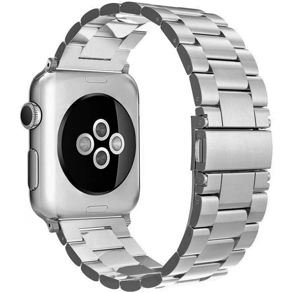 Bracelet à maillons en acier - Argent - Apple Watch 42mm / 44mm / 45mm