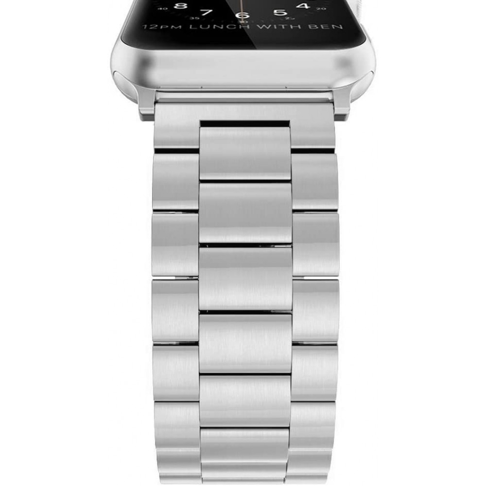 Bracelet à maillons en acier - Argent - Apple Watch 42mm / 44mm / 45mm