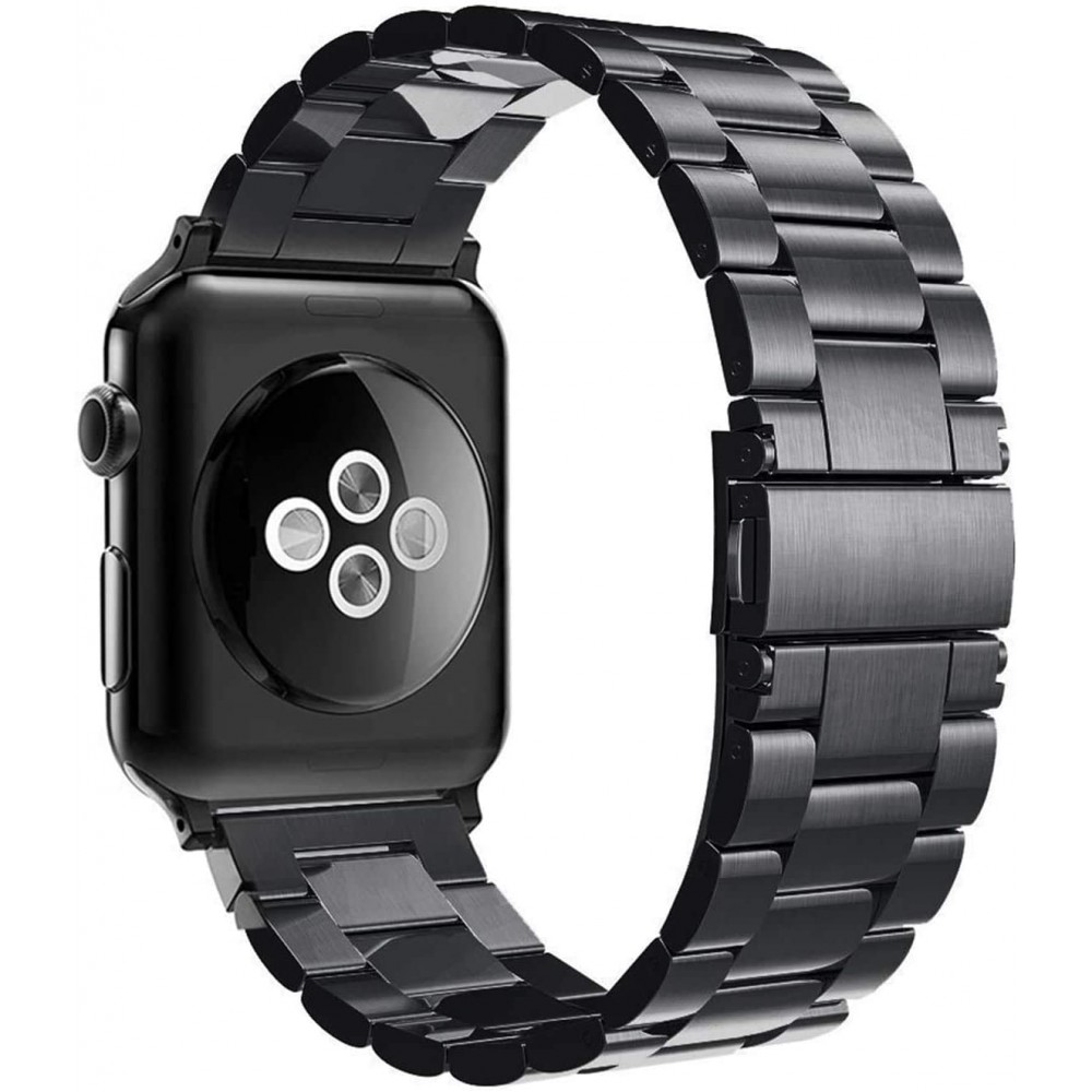 Edelstahl Armband - Zeitlos klassisch und elegant - Schwarz - Apple Watch 38mm / 40mm / 41mm