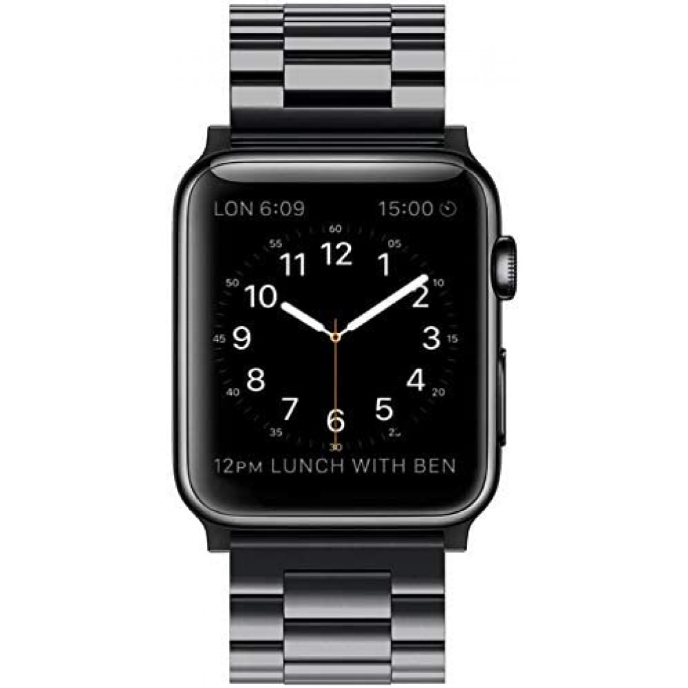 Bracelet à maillons en acier - Noir - Apple Watch 38mm / 40mm / 41mm