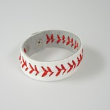 Bracelet en cuir couture balle de baseball