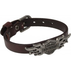 Bracelet en cuir véritable Harley-Davidson
