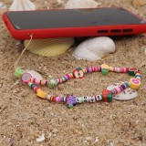 Bijou de téléphone universel / Pendentif bracelet à charms - Fruits love perles