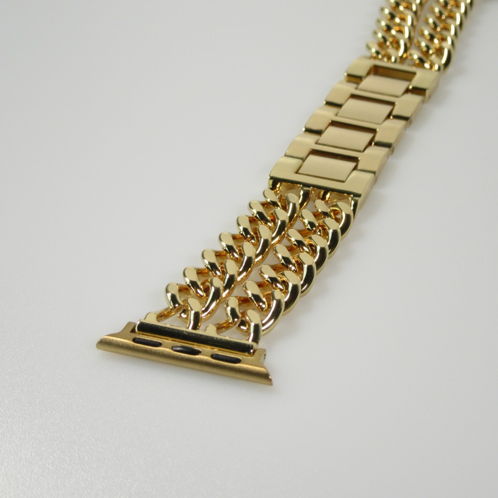Bracelet luxueux en acier affiné avec fermoir invisible - Or - Apple Watch 38 mm / 40 mm / 41 mm