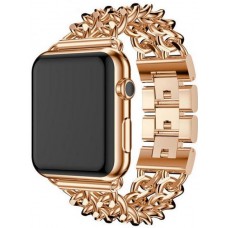 Luxuriöses Edelstahl Armband mit unsichtbarem Verschluss - Rosa gold - Apple Watch 38 mm / 40 mm / 41 mm
