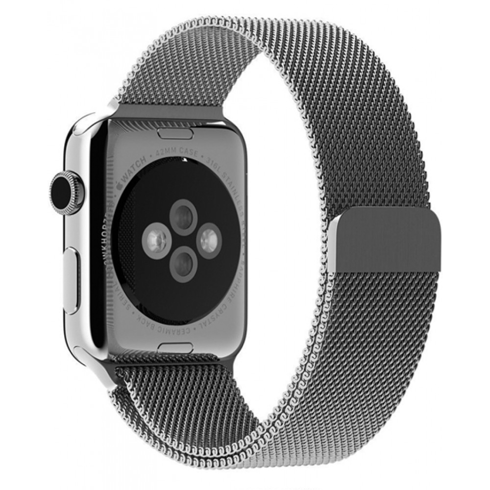 Bracelet milanais en acier argent - Apple Watch 38mm / 40mm / 41mm