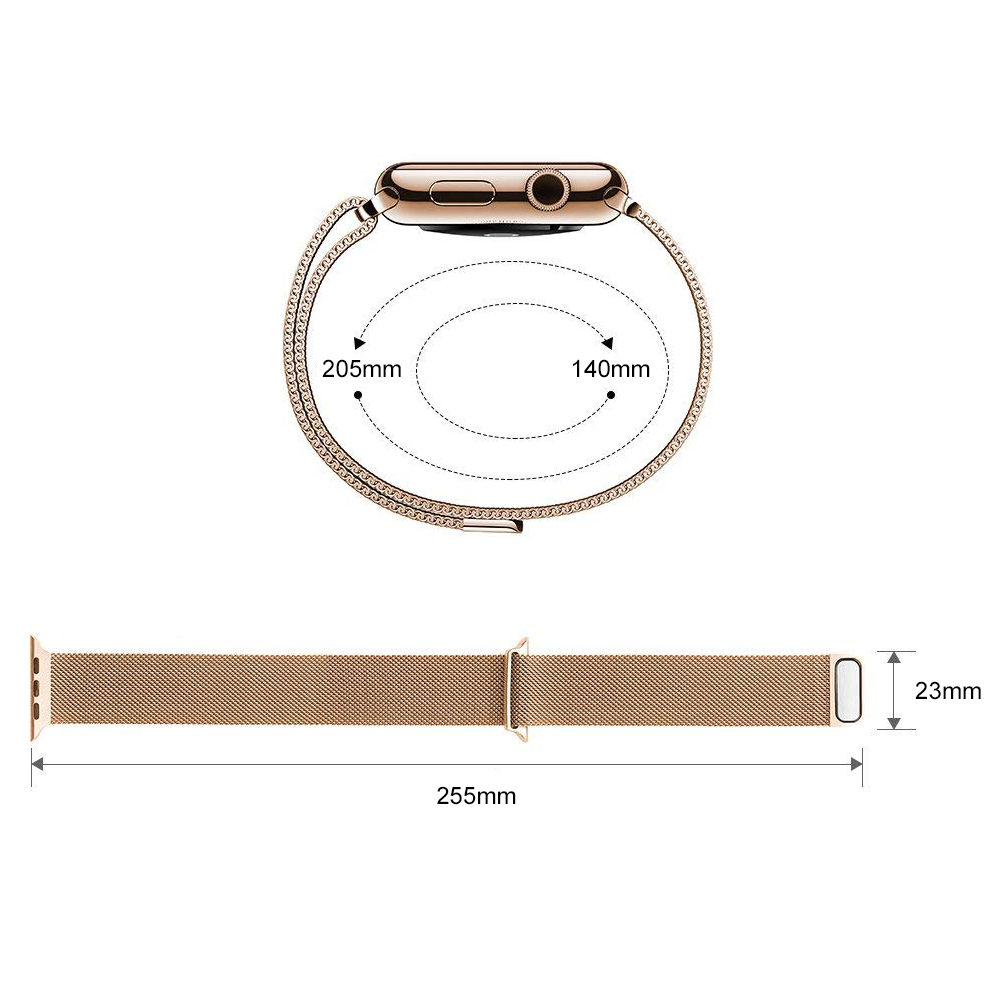 Mailänder Stahlarmband Vintage Gold - Apple Watch 42mm / 44mm / 45mm