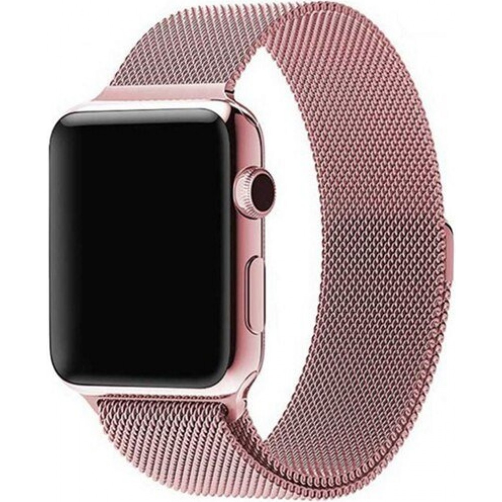 Bracelet milanais en acier rose - Apple Watch 38mm / 40mm / 41mm