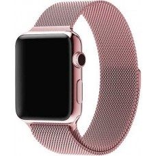 Mailänder Stahlarmband rosa - Apple Watch 42mm / 44mm / 45mm
