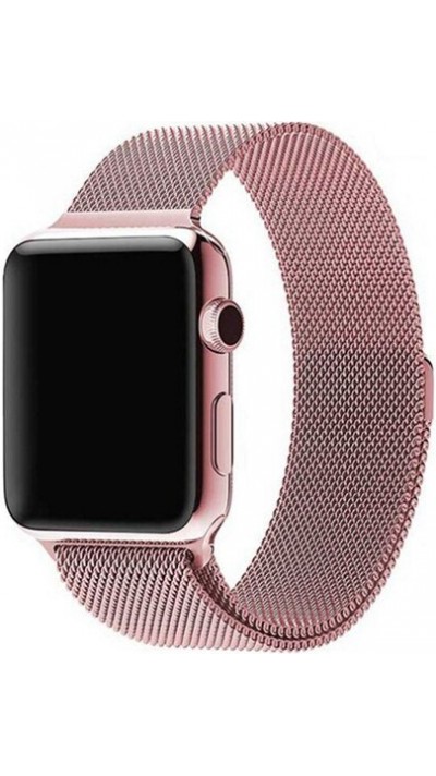 Bracelet milanais en acier rose - Apple Watch 42mm / 44mm / 45mm