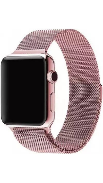 Bracelet milanais en acier rose - Apple Watch 42mm / 44mm / 45mm