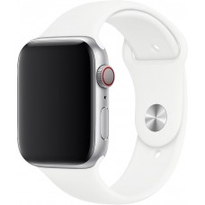 Bracelet sport en silicone blanc - Apple Watch 42mm / 44mm / 45mm