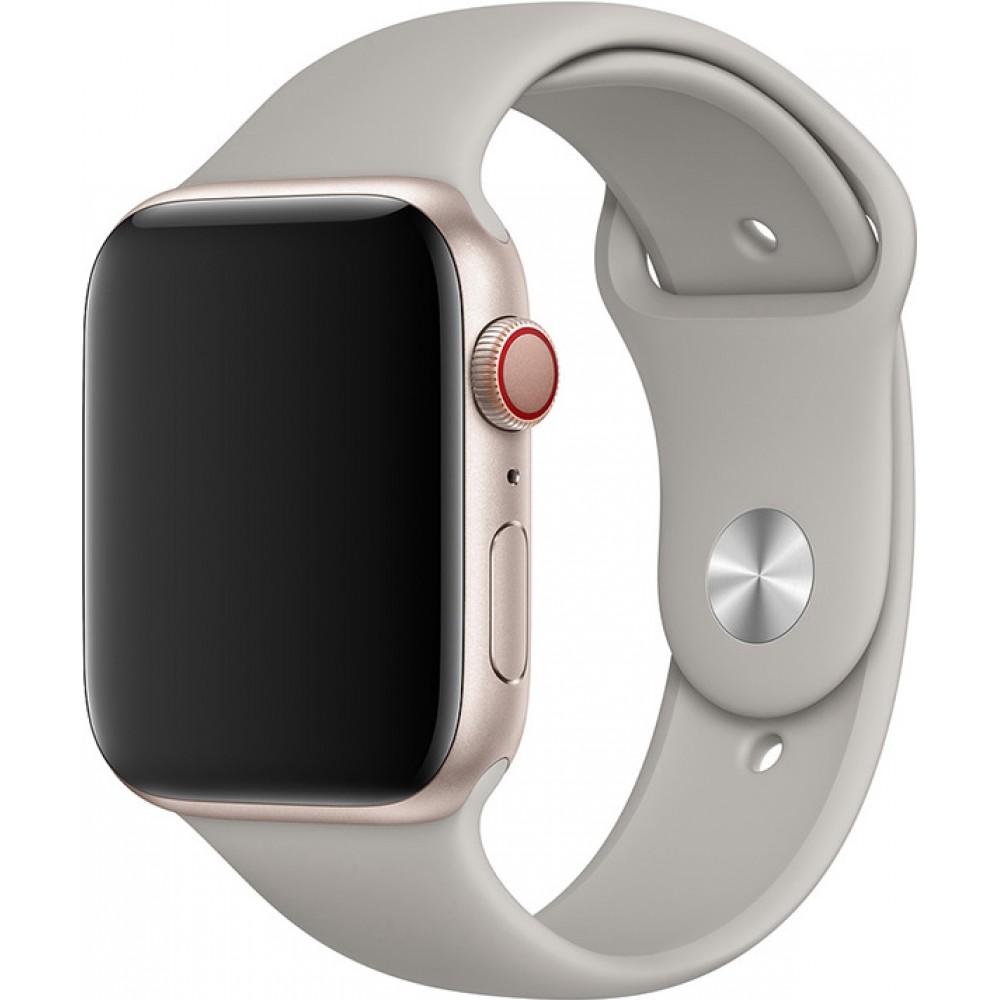 Bracelet sport en silicone gris - Apple Watch 38mm / 40mm / 41mm