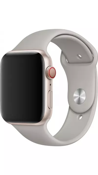Bracelet sport en silicone gris - Apple Watch 38mm / 40mm / 41mm