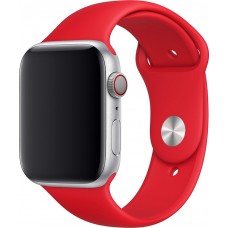 Bracelet sport en silicone rouge feu - Apple Watch 42mm / 44mm / 45mm
