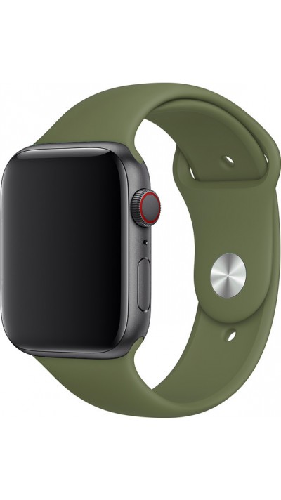 Bracelet sport en silicone vert kaki - Apple Watch 38mm / 40mm / 41mm