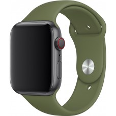 Bracelet sport en silicone vert kaki - Apple Watch 42mm / 44mm / 45mm