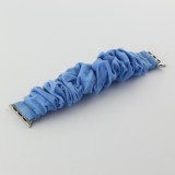 Bracelet tissu chouchous bleu - Apple Watch 38mm / 40mm / 41mm