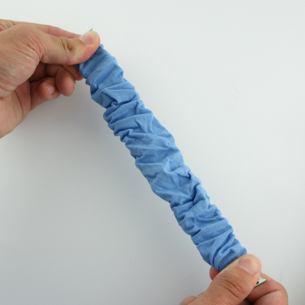 Bracelet tissu chouchous bleu - Apple Watch 42mm / 44mm / 45mm