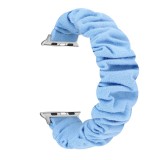 Bracelet tissu chouchous bleu - Apple Watch 42mm / 44mm / 45mm