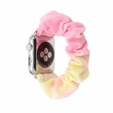 Gradient scrunchies Stoffarmband rosa gelb - Apple Watch 38mm / 40mm / 41mm