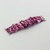 Blumen scrunchies Stoffarmband rosa - Apple Watch 42mm / 44mm / 45mm
