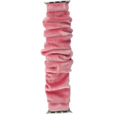Bracelet tissu chouchous rose - Apple Watch 42mm / 44mm / 45mm