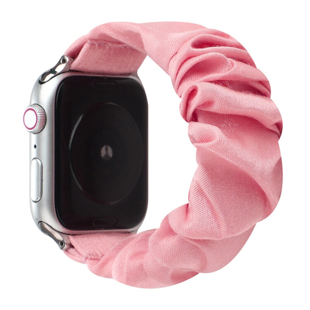 Bracelet tissu chouchous rose - Apple Watch 38mm / 40mm / 41mm