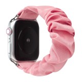 Bracelet tissu chouchous rose - Apple Watch 42mm / 44mm / 45mm