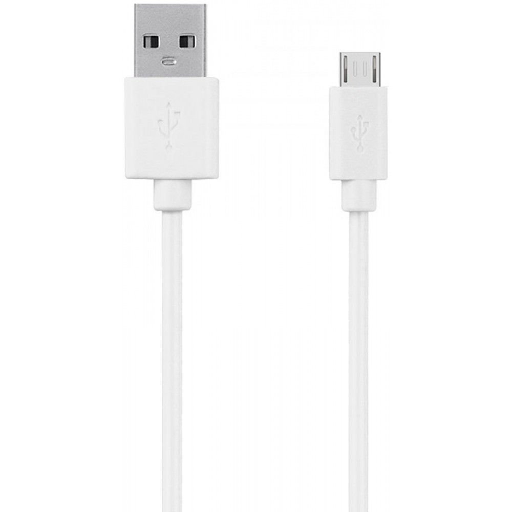 Câble chargeur (30cm) USB-A vers Micro USB - Blanc