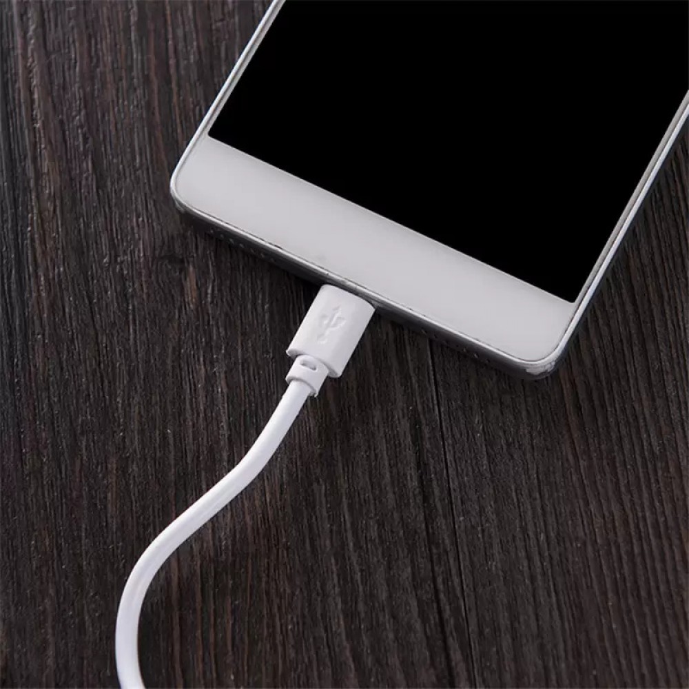 Câble chargeur (30cm) USB-A vers Micro USB - Blanc