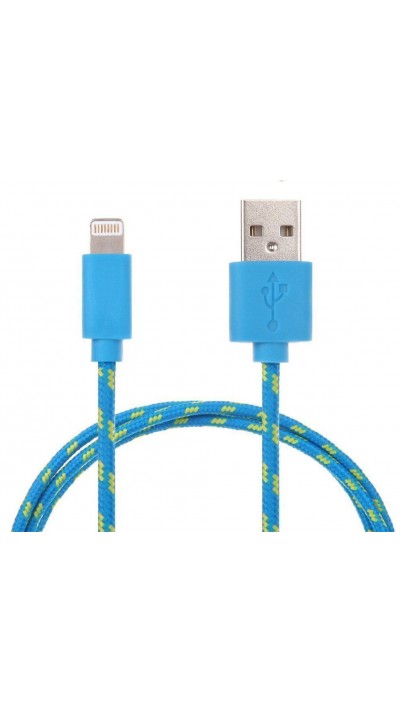 Lightning Kabel Seil blau iPhone