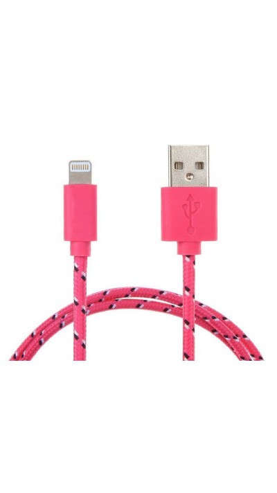 Lightning Kabel Seil rosa iPhone