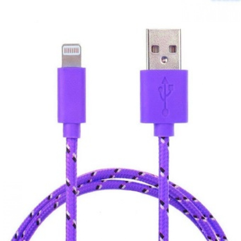 Câble Lightning corde violet iPhone