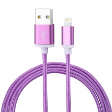 iPhone Kabel (1 m) Lightning auf USB-A - Nylon metal - Violett