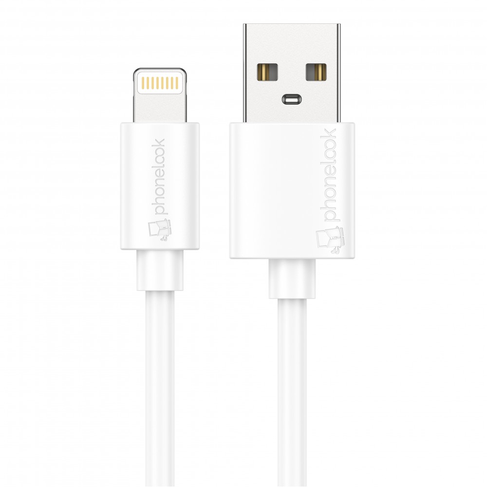 Câble Lightning iPhone USB (1 m) - PhoneLook - Blanc