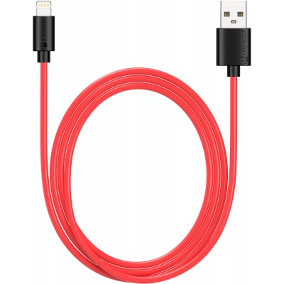 Câble iPhone (1 m) Lightning vers USB-A - PhoneLook noir/- Rouge