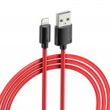 iPhone Kabel (1 m) Lightning auf USB-A - PhoneLook schwarz/- Rot