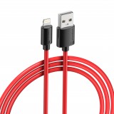 Câble iPhone (1 m) Lightning vers USB-A - PhoneLook noir/- Rouge