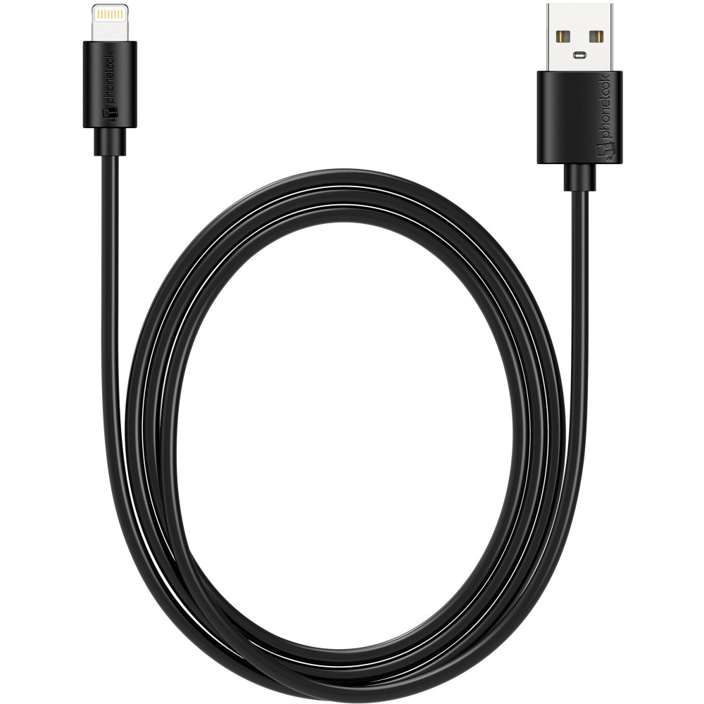 iPhone Kabel (1 m) Lightning auf USB-A - PhoneLook - Schwarz