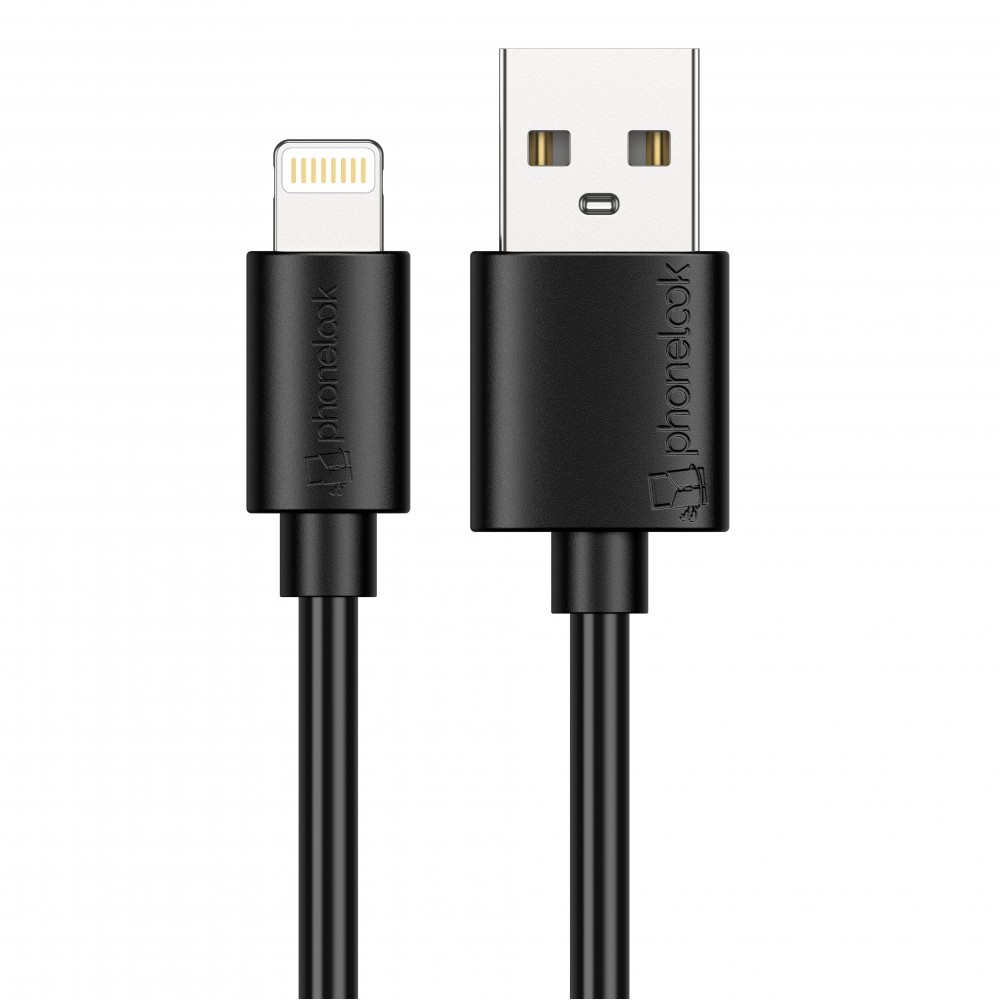 Câble iPhone (3 m) Lightning vers USB-A - PhoneLook - Noir