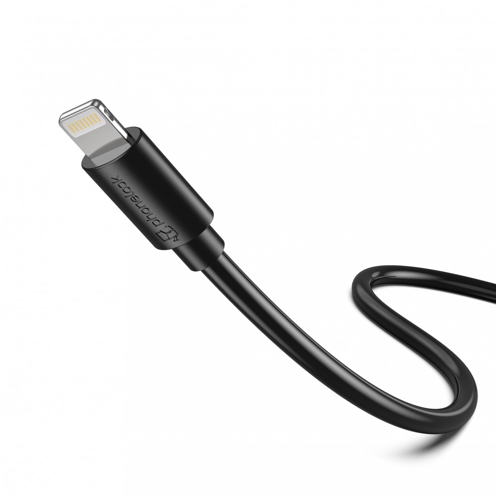 Câble iPhone (3 m) Lightning vers USB-A - PhoneLook - Noir