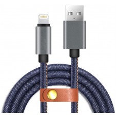 Câble iPhone (1 m) Lightning vers USB-A - Denim Jeans Look